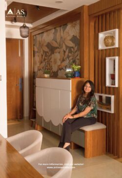 Warm contemporary home interior design with wooden finishes and soft textures Warm contemporary home interior design with wooden finishes and soft textures