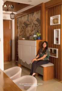 Warm contemporary home interior design with wooden finishes and soft textures Warm contemporary home interior design with wooden finishes and soft textures