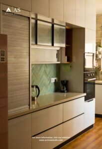 Warm contemporary home interior design with wooden finishes and soft textures Warm contemporary home interior design with wooden finishes and soft textures