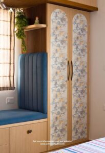 Warm contemporary home interior design with wooden finishes and soft textures Warm contemporary home interior design with wooden finishes and soft textures